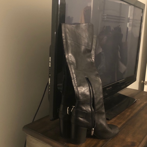 Enzo Angiolini Size 9.5 Leather Black Boots - Picture 7 of 11